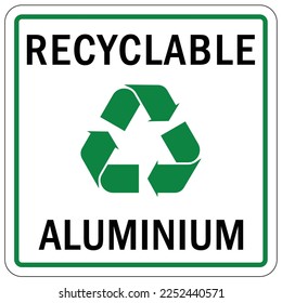 Recycle sign and labels recycle here