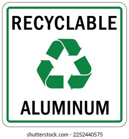 Recycle sign and labels recycle here