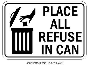 Reciclar el signo y las etiquetas aquí