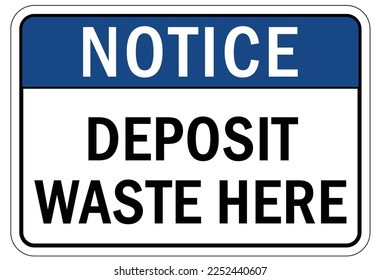 Recycle sign and labels recycle here