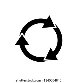 Recycle sign. Recycle symbol isolated on white background