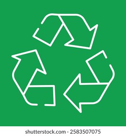 recycle sign symbol vector icon