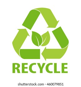 Recycle sign, vector design