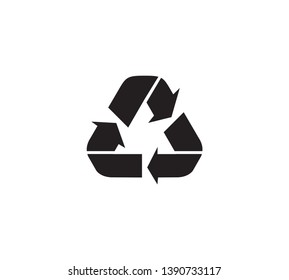 Recycle sign vector flat trendy