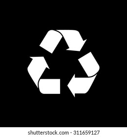 Recycle sign  - vector icon