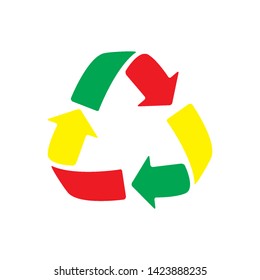 Recycle sign Vector icon. Trash symbol. Eco bio waste concept
