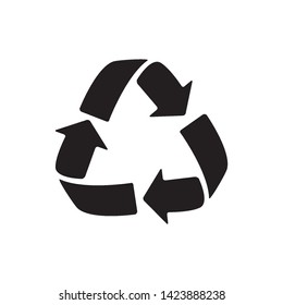 Recycle sign Vector icon. Trash symbol. Eco bio waste concept