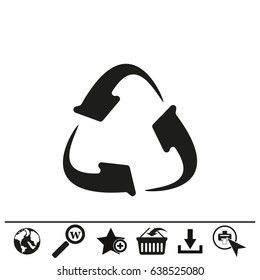 Recycle sign, vector illustration