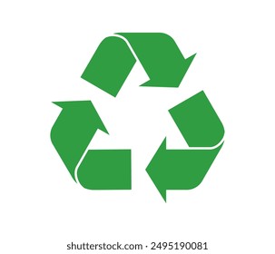 Recycle sign vector illustration, Set of packaging products symbols, packaging labels, information sign of recycling, cycle green symbols, Recycle icon symbol, Recycling and rotation arrow icon pack.