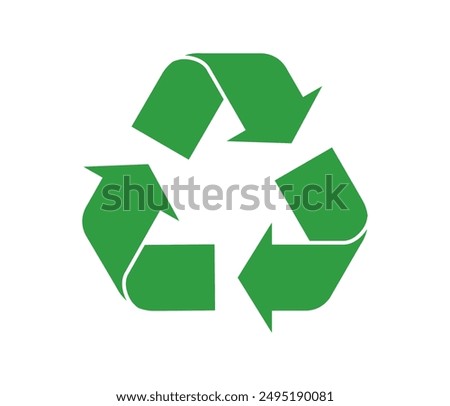 Recycle sign vector illustration, Set of packaging products symbols, packaging labels, information sign of recycling, cycle green symbols, Recycle icon symbol, Recycling and rotation arrow icon pack.