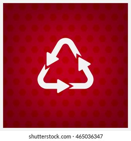 recycle sign, waste processing, web icon. vector design
