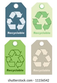 Recycle signs vector illustration