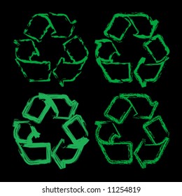 Recycle signs vector illustration