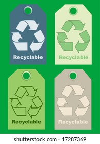 Recycle signs vector illustration