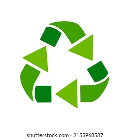 Icono de silueta reciclable, silueta de corte vectorial para medios sociales.
