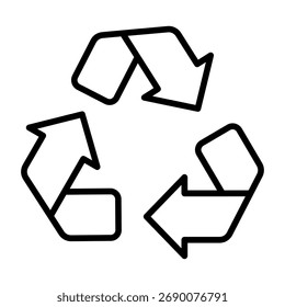 Reciclar o conceito de ilustração de vetor de ícone simples