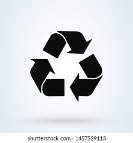 recycle Simple vector modern icon design illustration.
