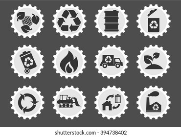 Recycle simply symbols for web and user interface