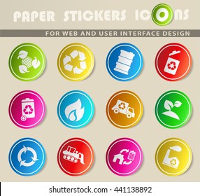 Recycle simply symbols for web and user interface