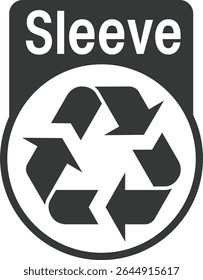 Recycle Sleeve Icon, Vector Illustration