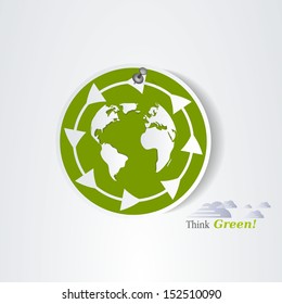 Recycle sticker 