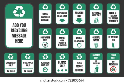 recycle stickers