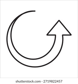 Vector de contorno de icono de stock de reciclaje