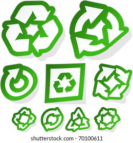 Recycle stycker set. Great collection.