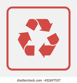 Recycle symbol.