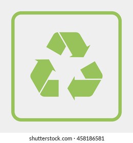Recycle symbol.