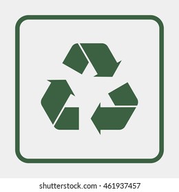 Recycle symbol.