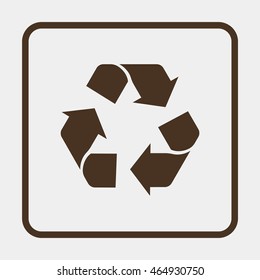 Recycle symbol.