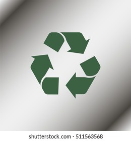 Recycle symbol.