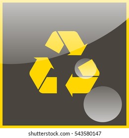 Recycle symbol.