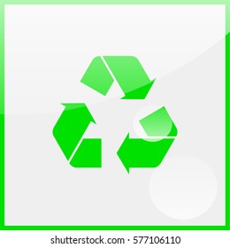 Recycle symbol.