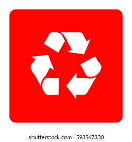 Recycle symbol.