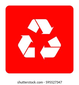 Recycle symbol.