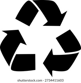 Symbol mit Pfeilen im Kreis recyceln
