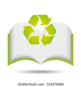 recycle symbol eco design vector illustation eps 10