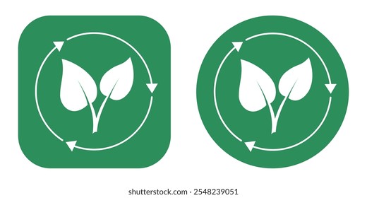 Recycle Symbol. Ecology and environment. Logo. Vector. Illustration