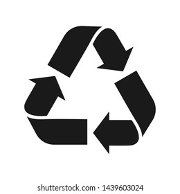 Recycle symbol. Environment protection. Flat vector icon, logotype.