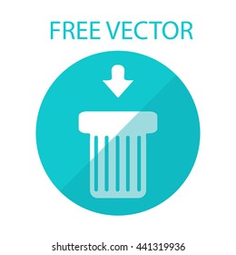 recycle symbol free vector style flat