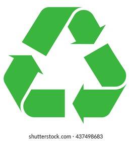 Recycle symbol green