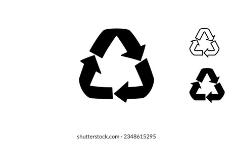 Recycle symbol, high quality vector
