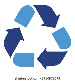 Elemento de icono de símbolo de reciclaje para diseño