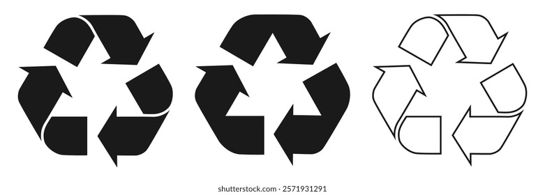 Recycle symbol icon vector illustration