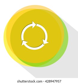 recycle symbol. Internet template. Vector icon.