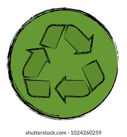 recycle symbol isolated icon
