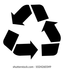 recycle symbol isolated icon