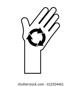 recycle symbol isolated icon